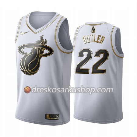 Muški NBA Dres Miami Heat Jimmy Butler 22 Nike 2019-20 Bijela Golden Edition Swingman